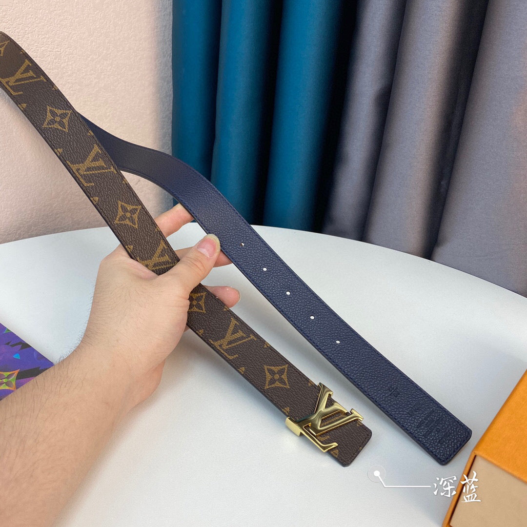 Louis Vuitton LV Initiales Belt Brown