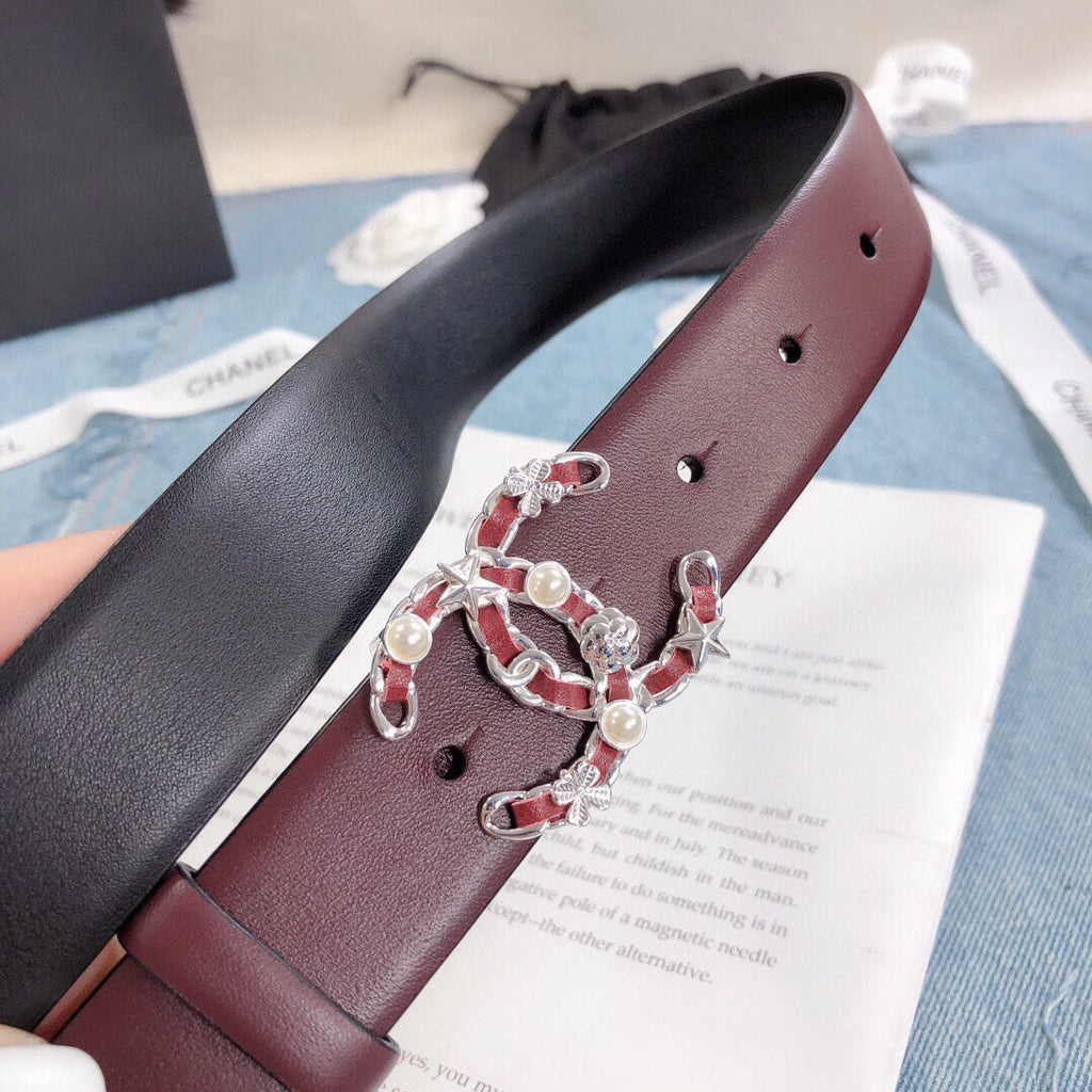 Chanel Belt With Double C Buckle
