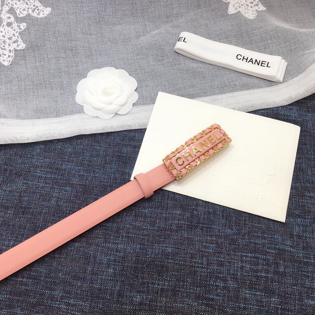 Chanel Belt With Double C Buckle