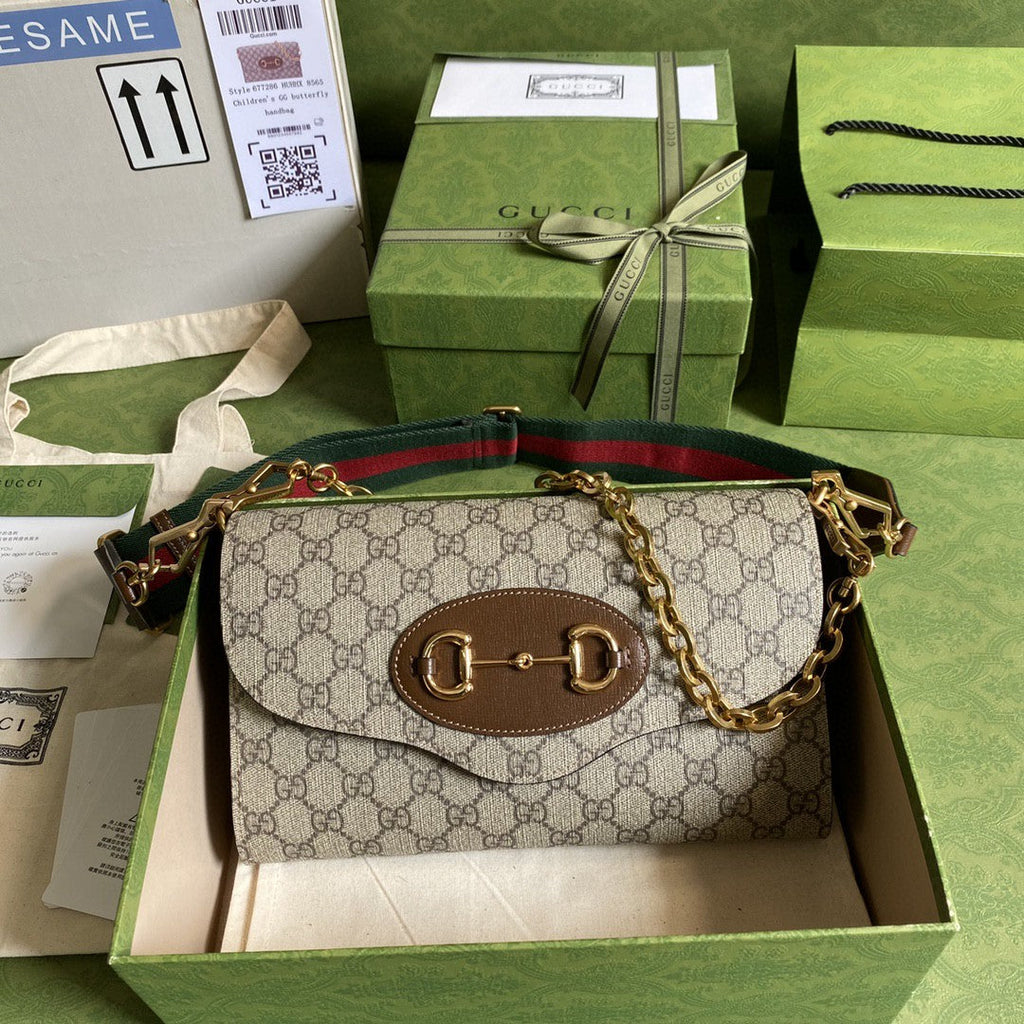 Gucci Horsebit 1955 Small Bag 26cm Beige