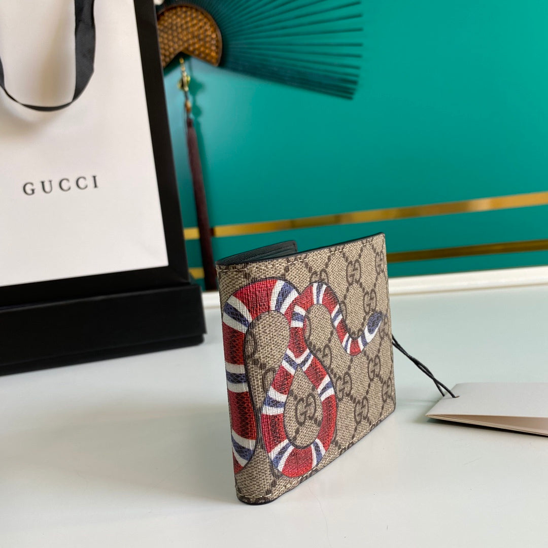 Gucci Bestiary Wallet With King Snake 11cm