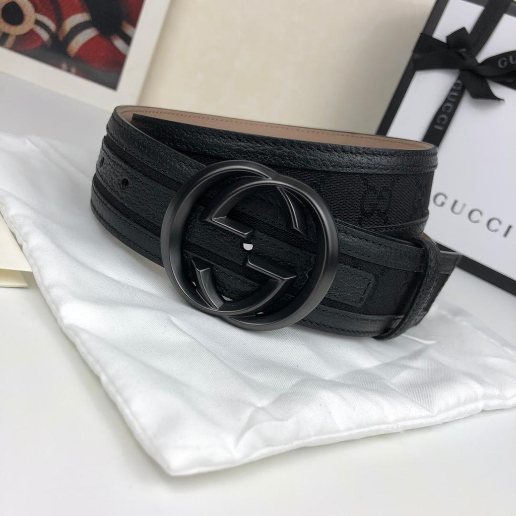 Gucci Belt With Double G Buckle Black
