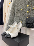 Chanel Open Shoes White