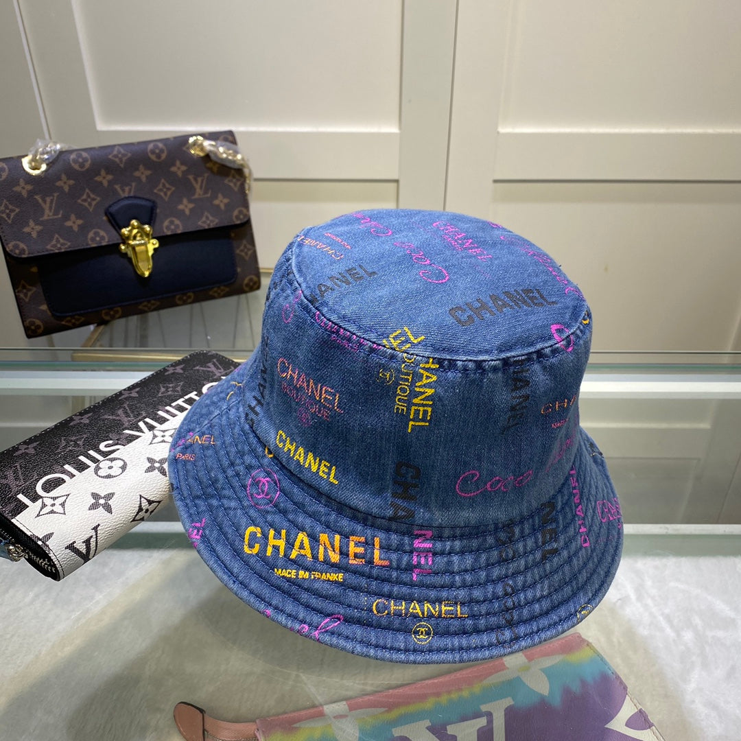 Chanel Cloche Blue Hat