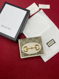 Gucci Horsebit 1955 Beige Card Case 11cm