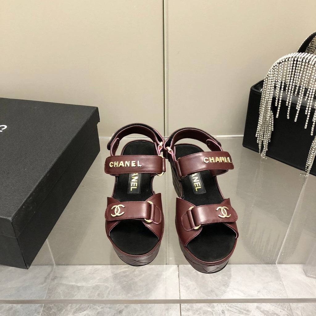 Chanel Sandals Brown