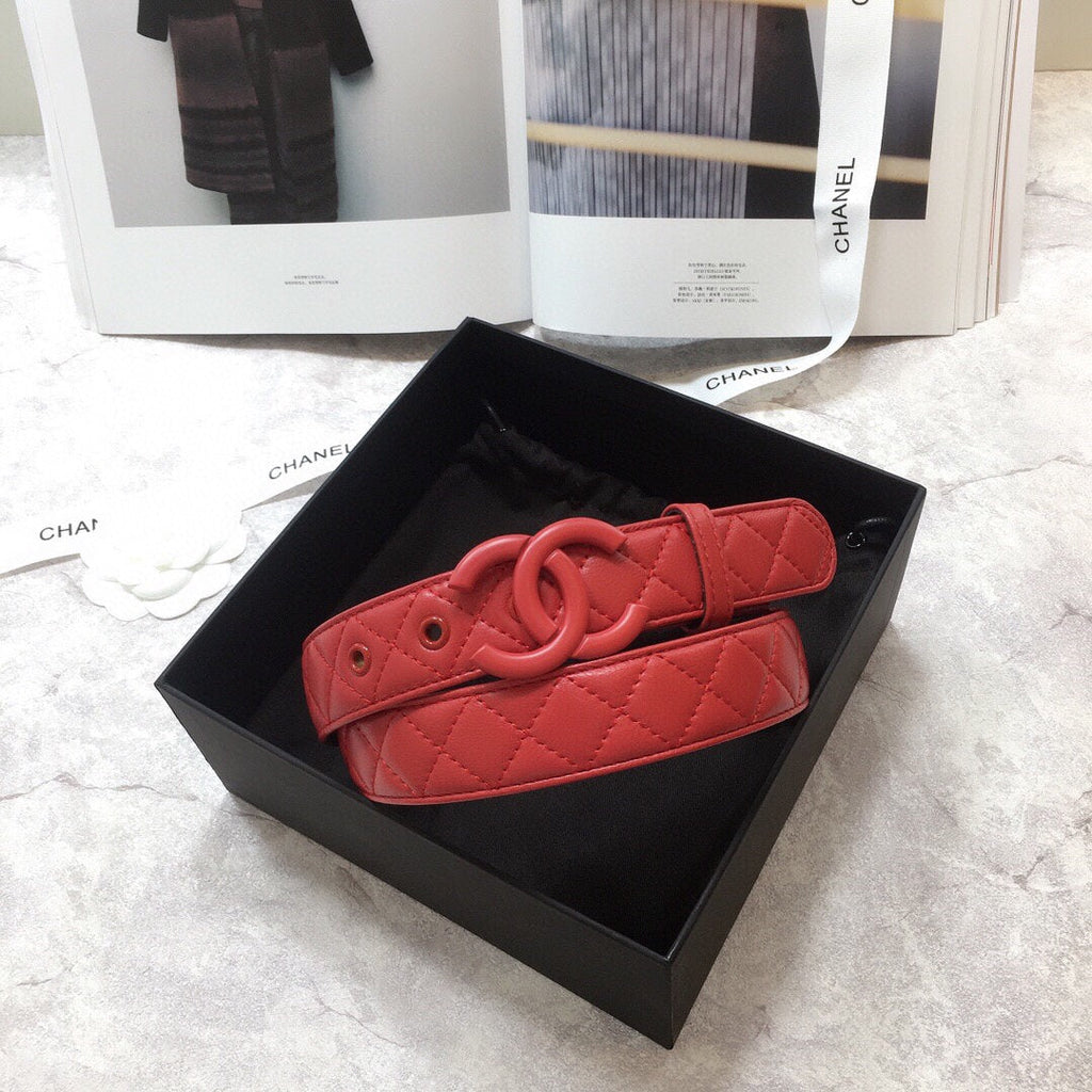 Chanel Belt With Double C Buckle