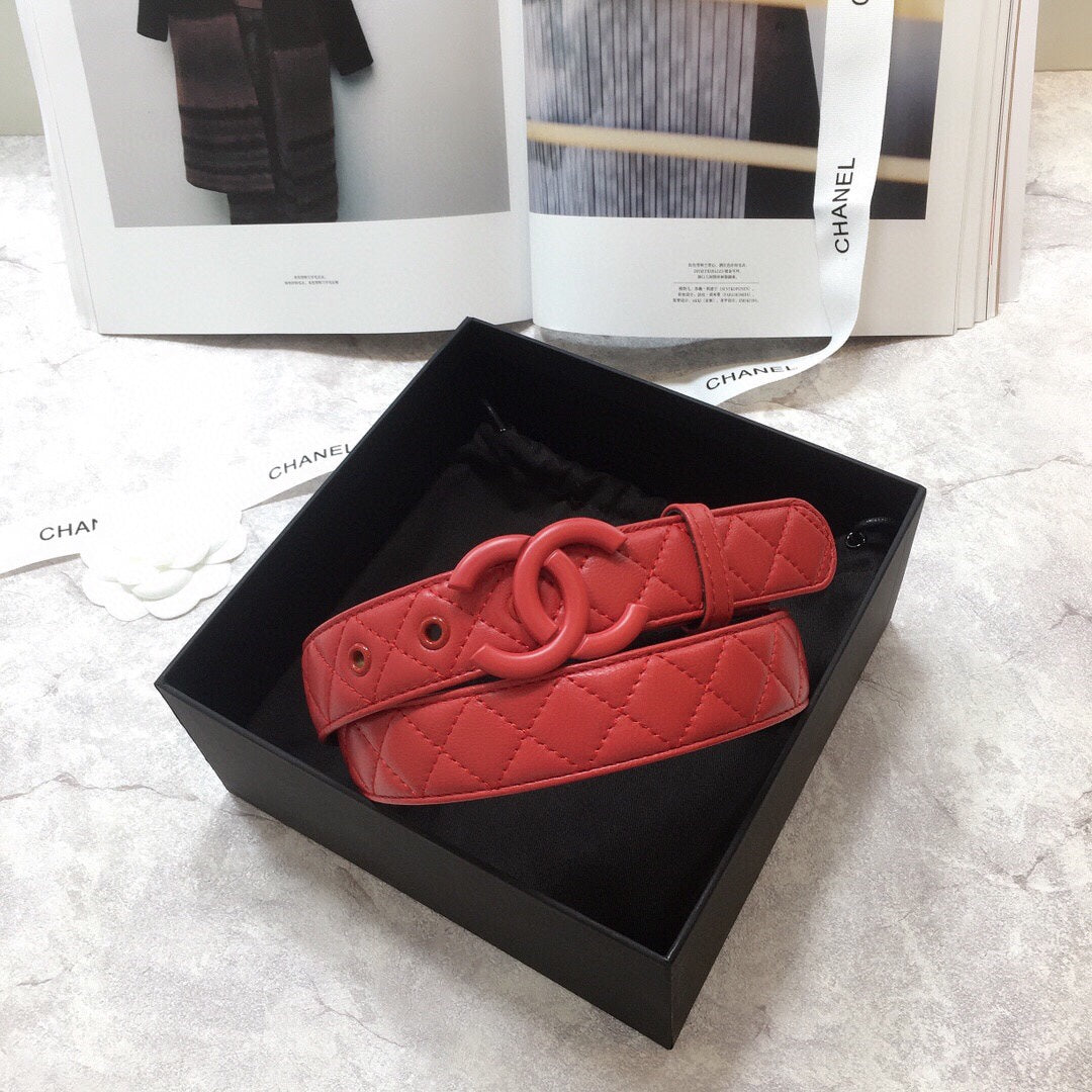 Chanel Belt With Double C Buckle