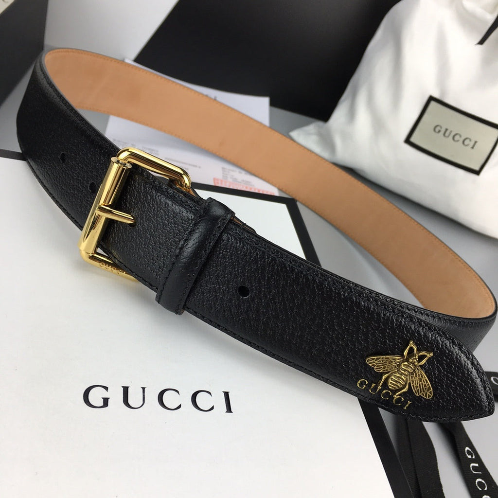 Gucci Belt With Square Buckle Black