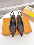 Louis Vuitton Magnetic Slingback Pump Brown