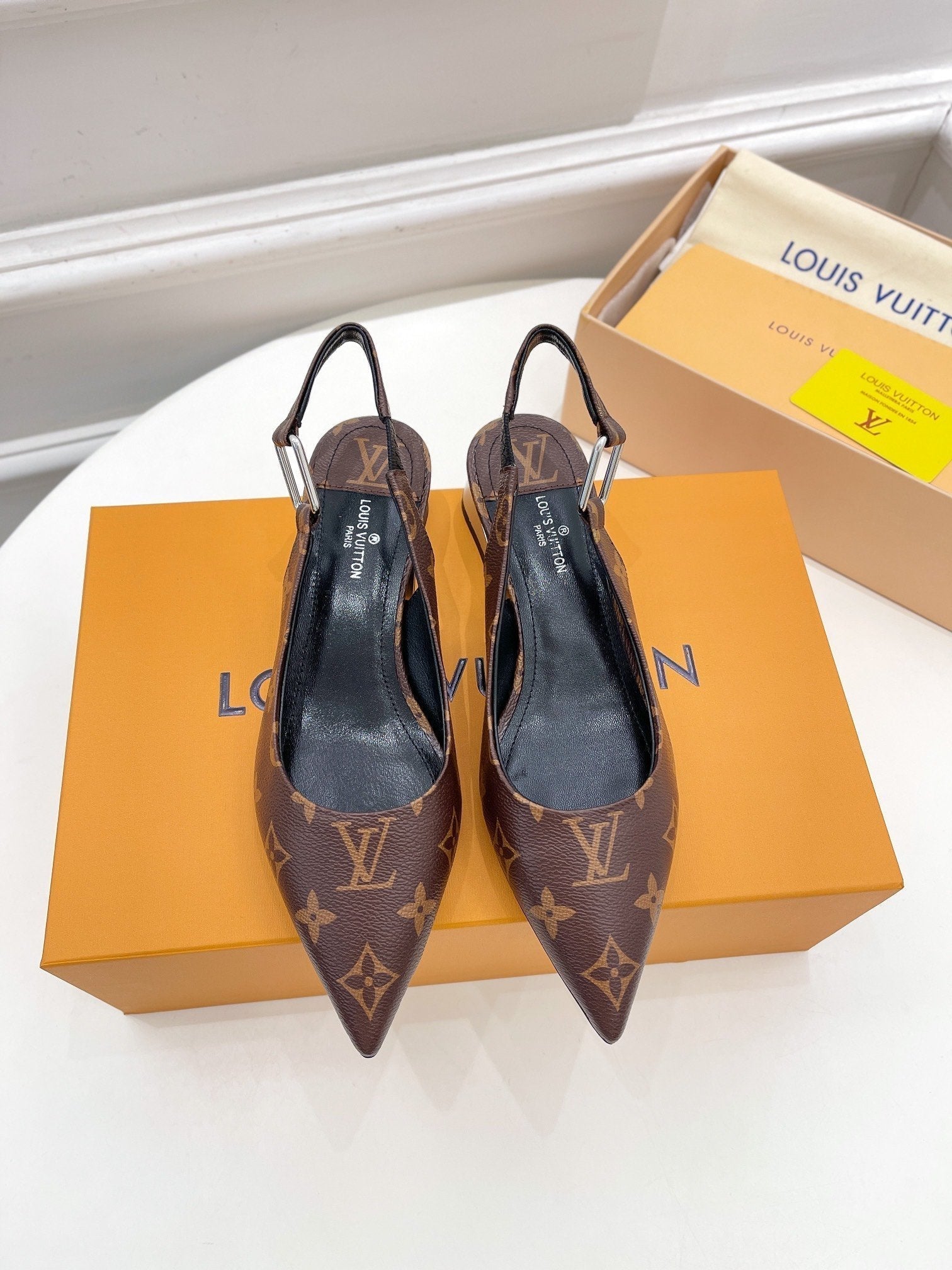 Louis Vuitton Magnetic Slingback Pump Brown