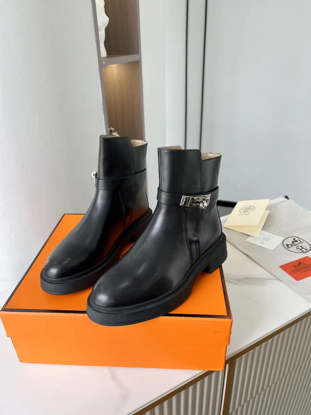 Hermes Neo Ankle Boot Black