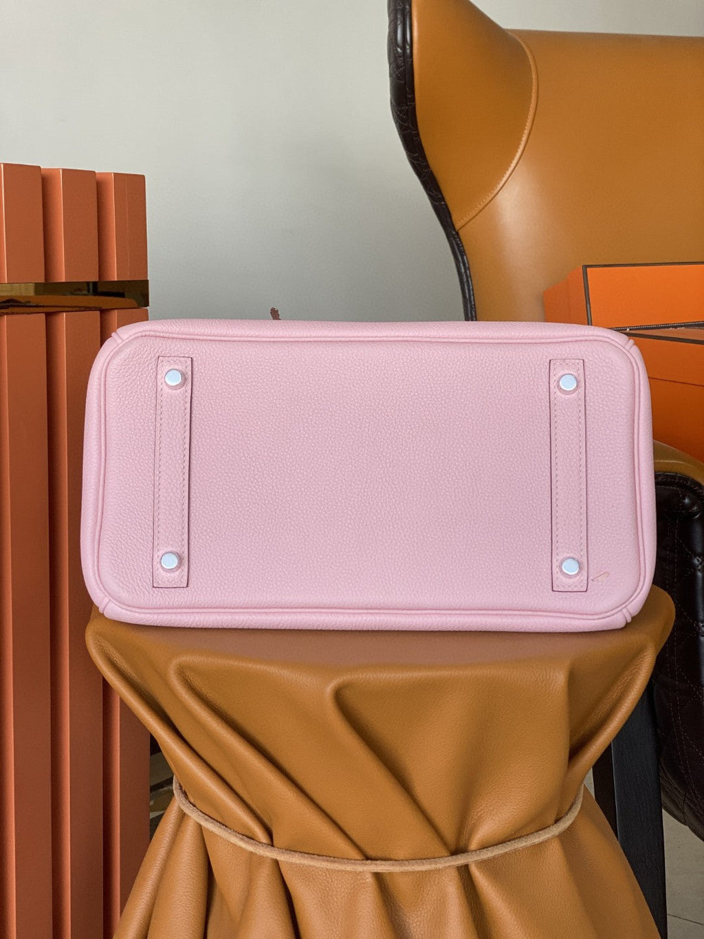 Hermes Birkin 30 Nata Swift Silver Hardware Pink