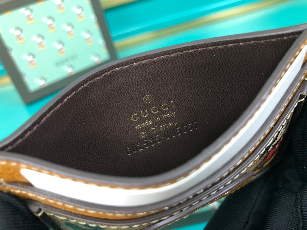 Gucci Disney Mickey Beige Cardholder 10cm