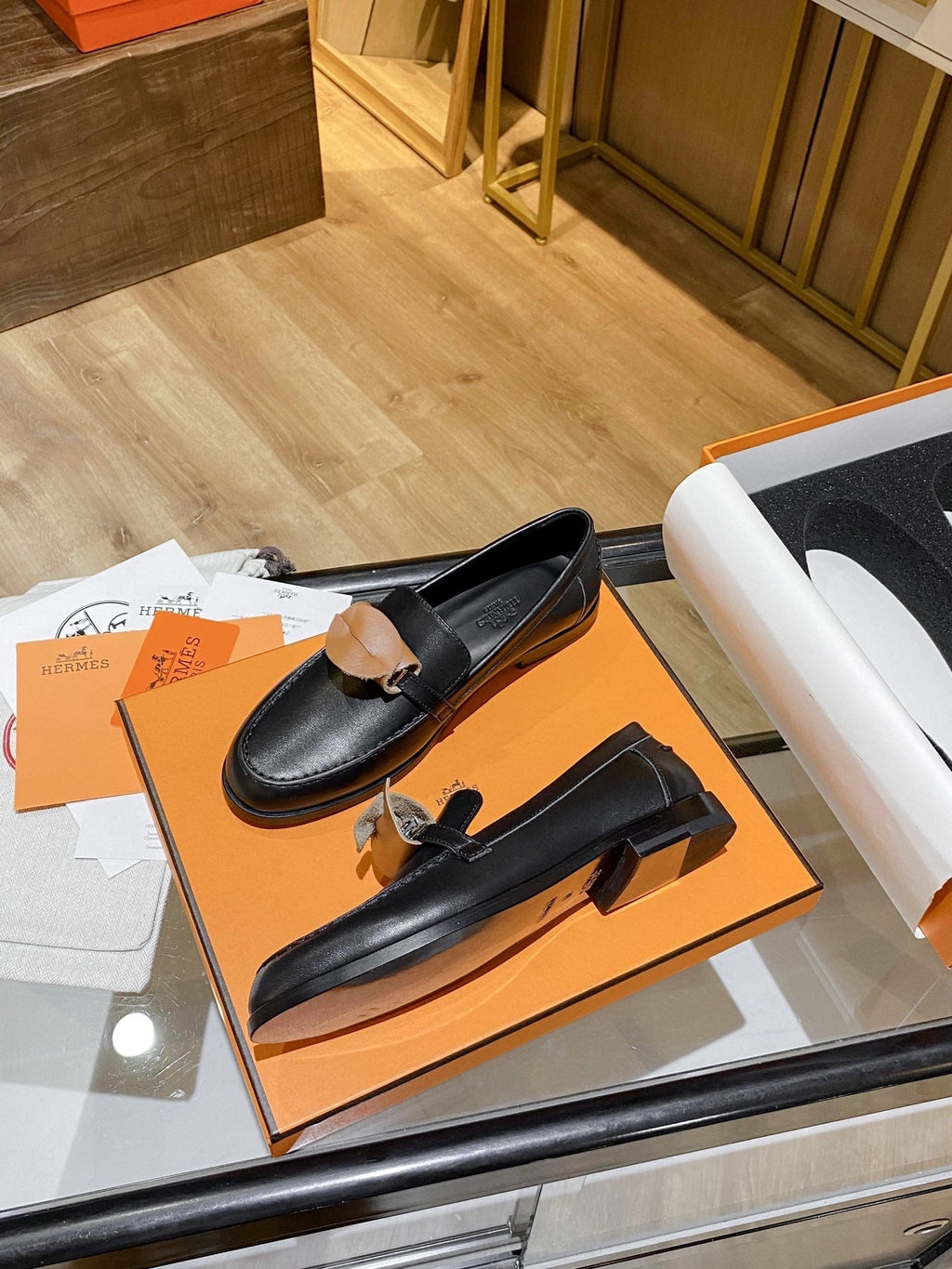 Hermes Destin Loafer Black