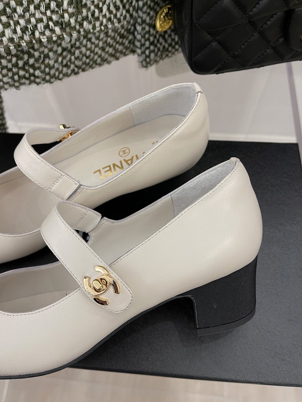 Chanel Sling Back 1.7 Inches White