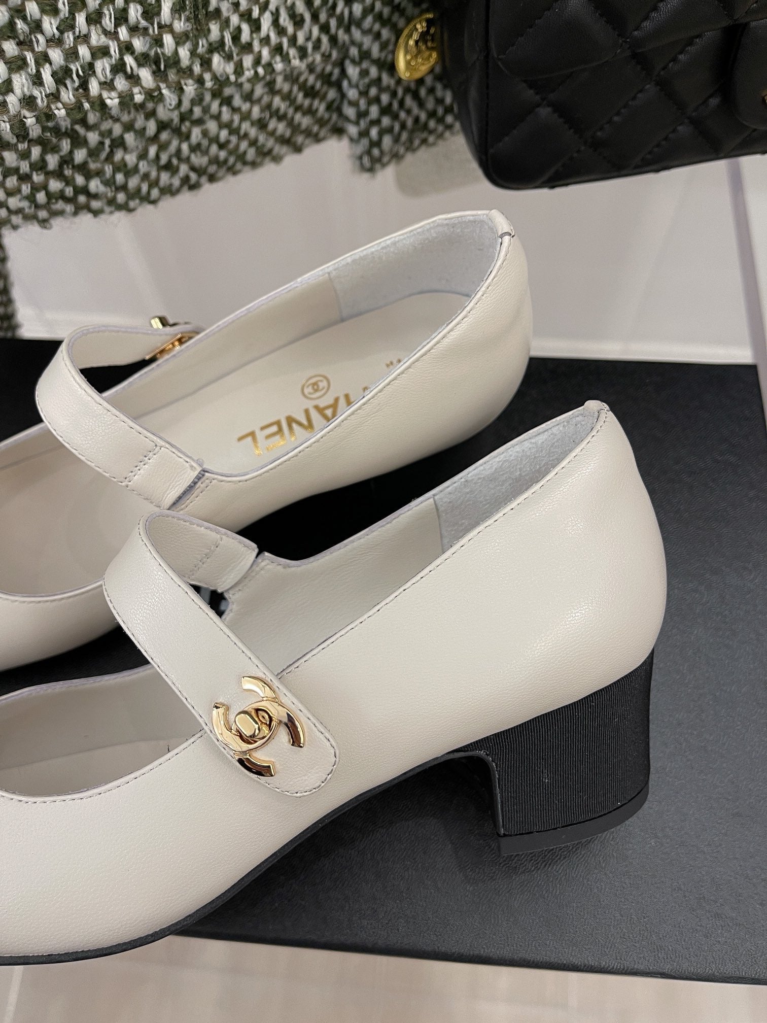 Chanel Sling Back 1.7 Inches White