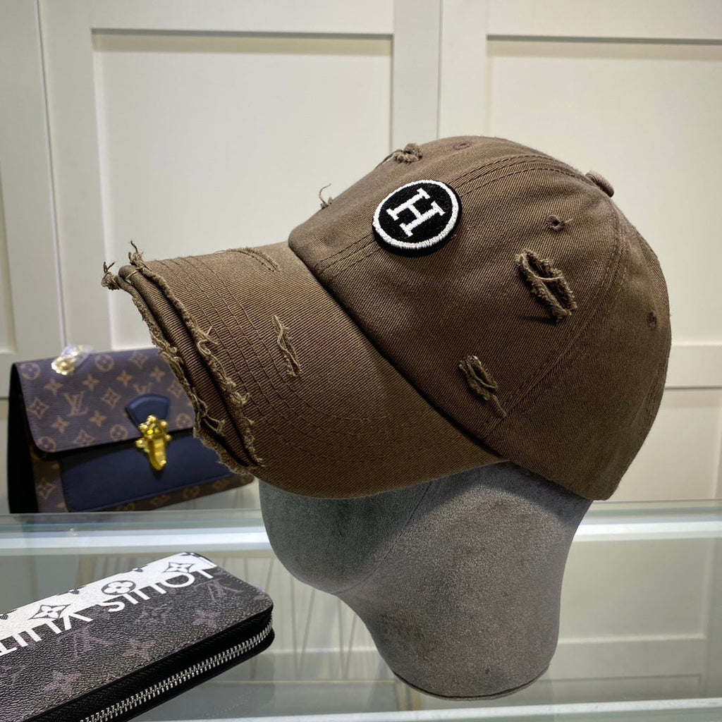 Hermes Davis H Primavera Cap Brown