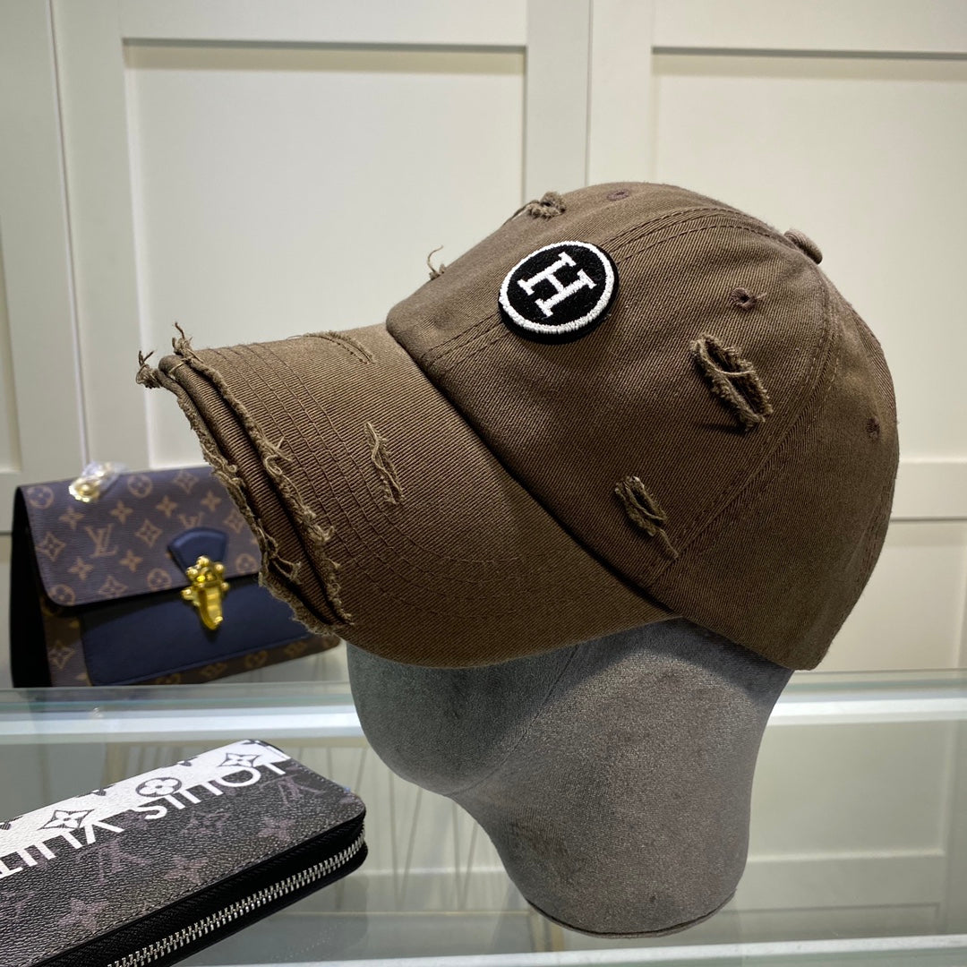 Hermes Davis H Primavera Cap Brown