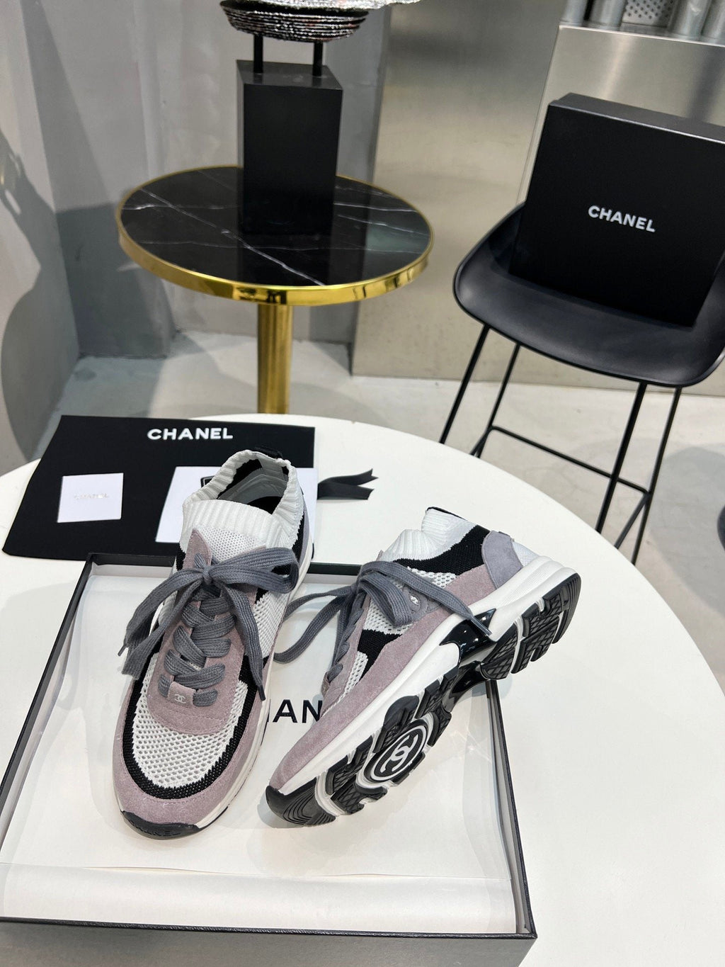 Chanel Trainers Sneakers Purple