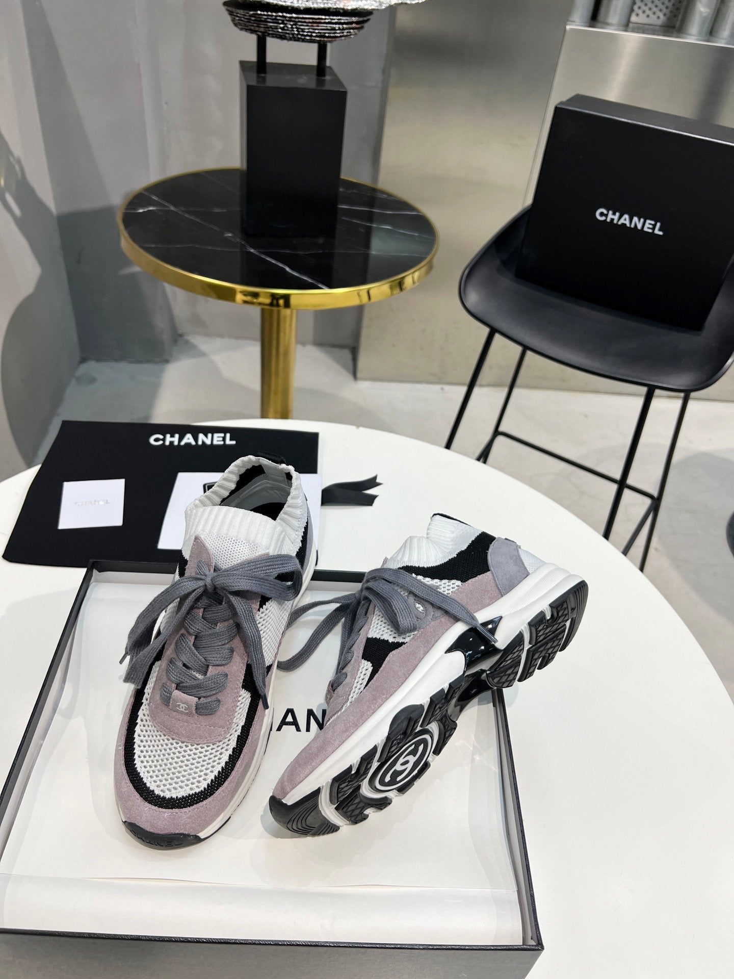 Chanel Trainers Sneakers Purple