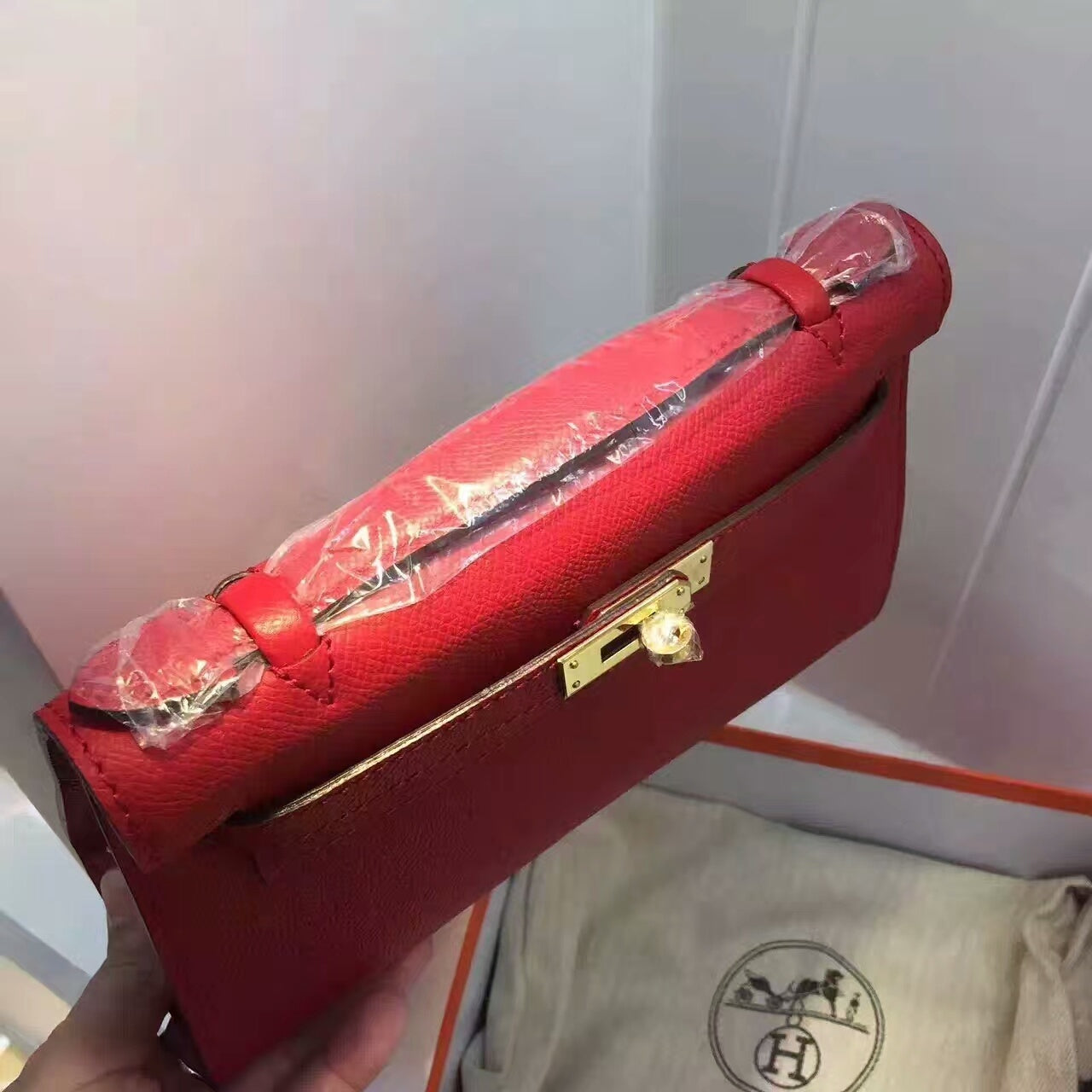 Hermes Kelly 22cm Red