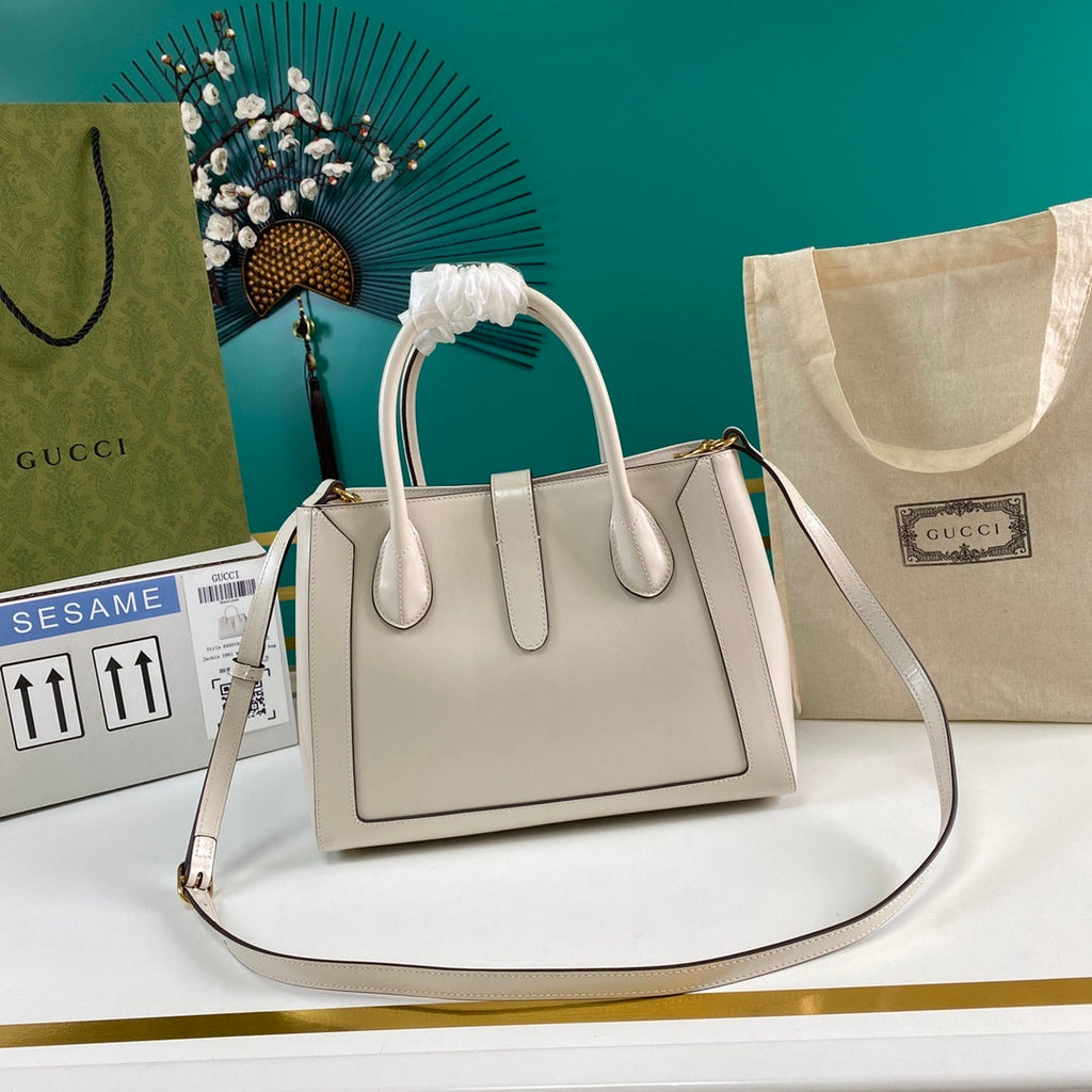 Gucci Jackie 1961 Medium Tote Bag 30cm White