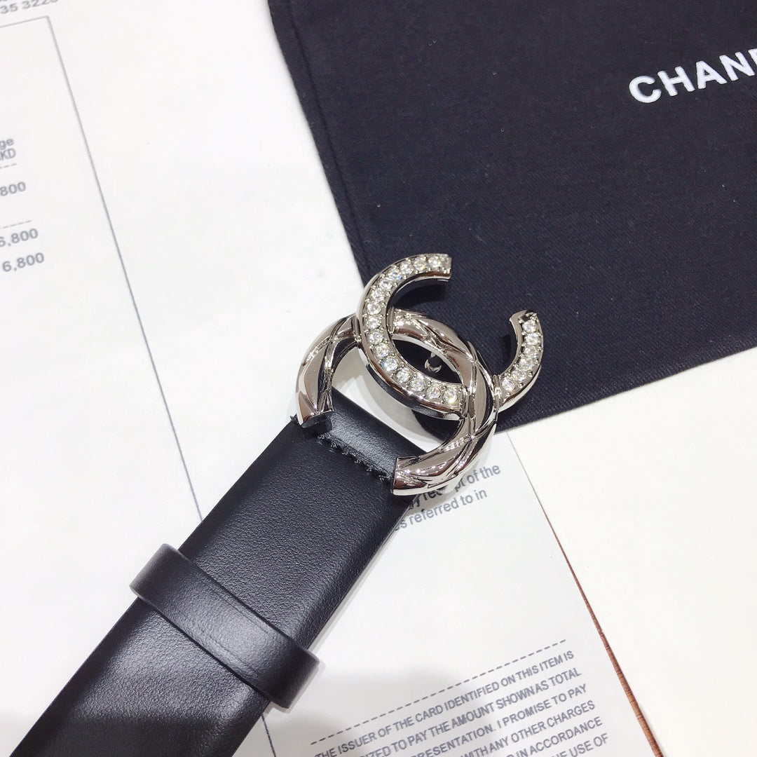 Chanel Belt With Double C Buckle