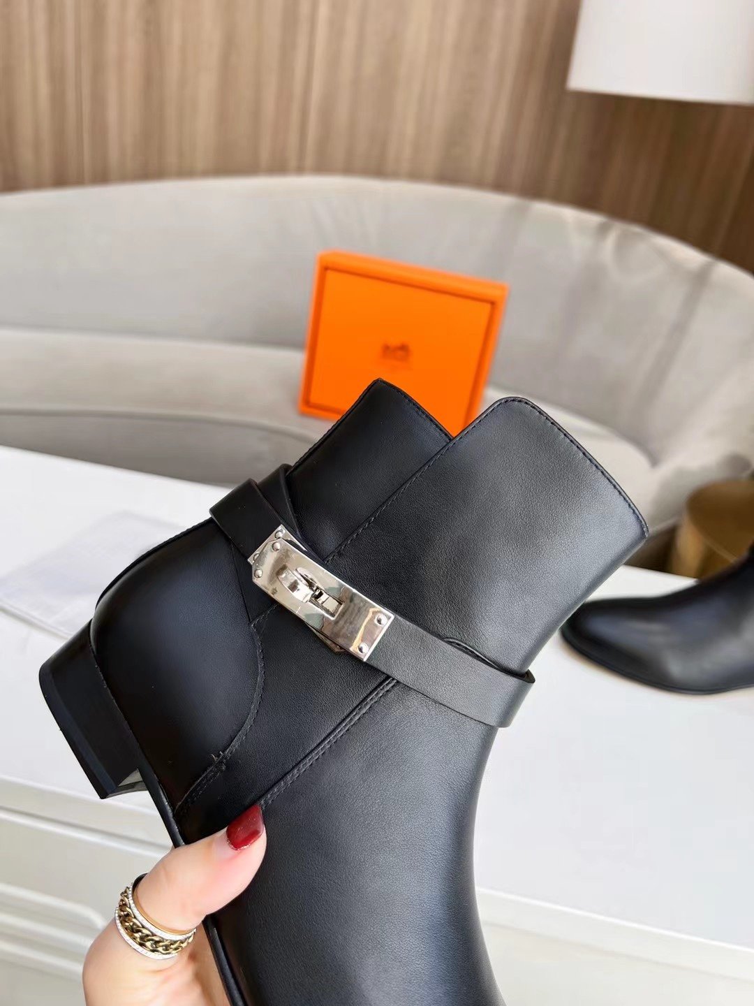 Hermes Neo Ankle Boot Black