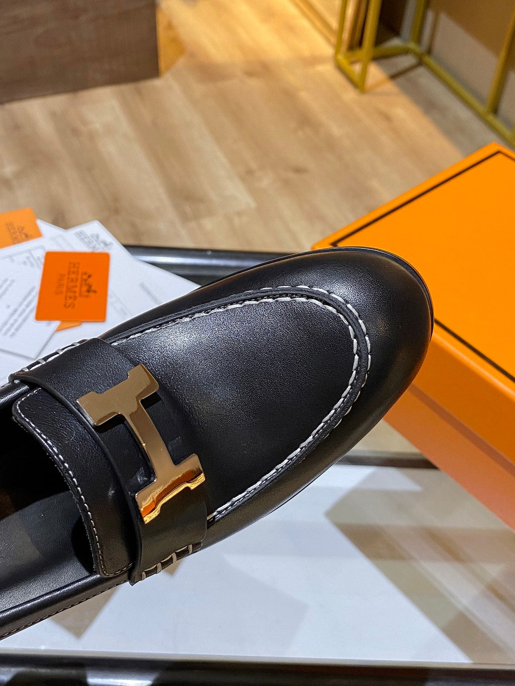 Hermes Elysee Pump Black