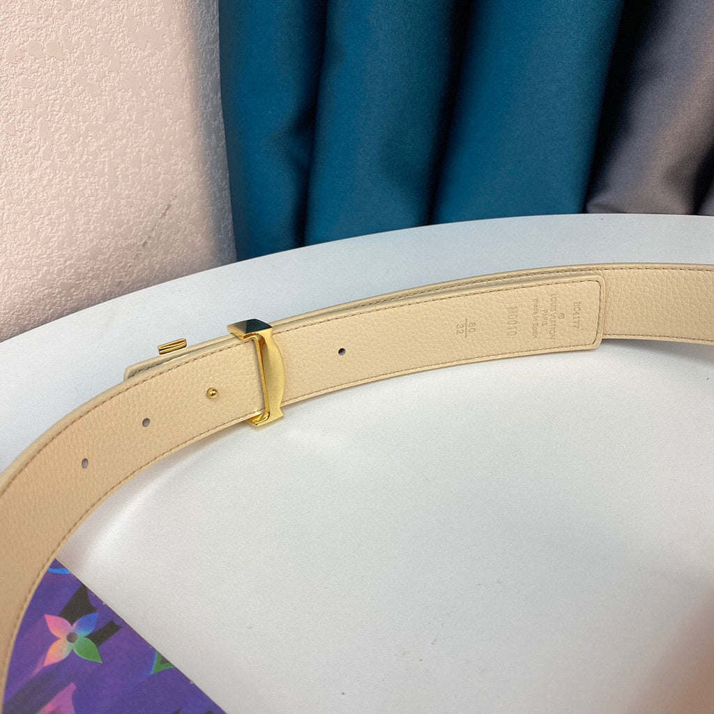 Louis Vuitton LV Initiales Belt Brown