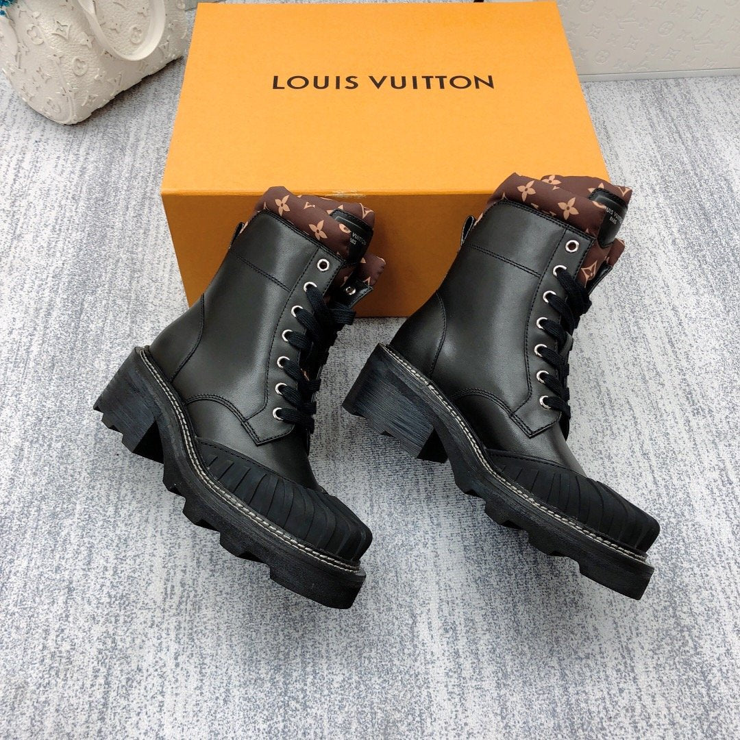Louis Vuitton Beaubourg Ankle Boot Black