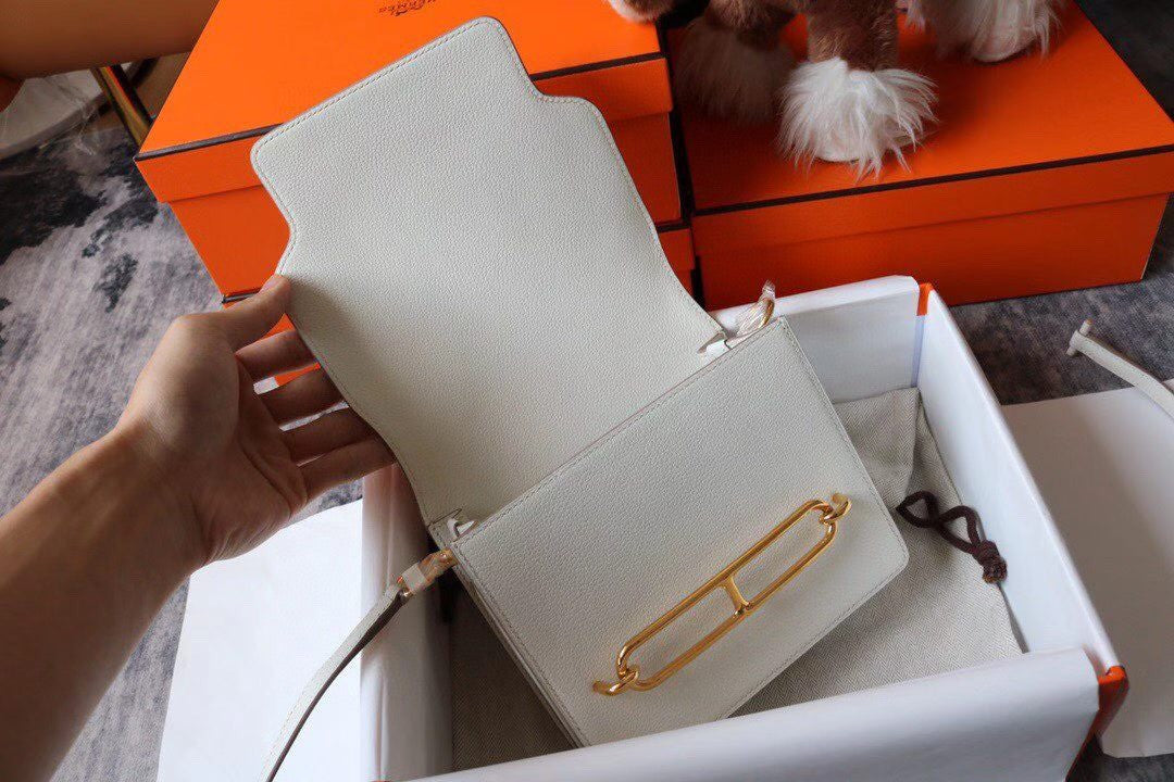 Hermes Roulis 23 Swift White