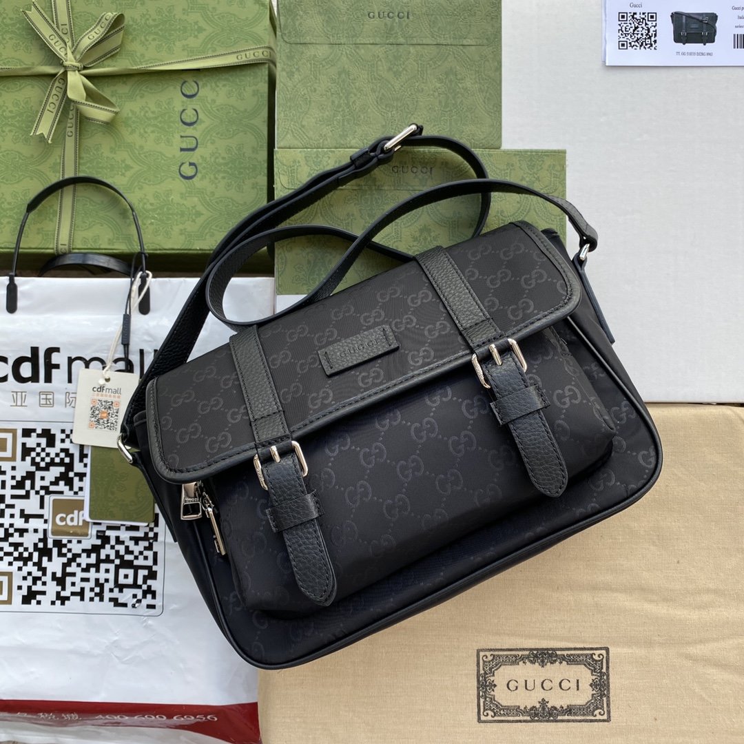 Gucci Shoulder Bag Shima 27cm Black