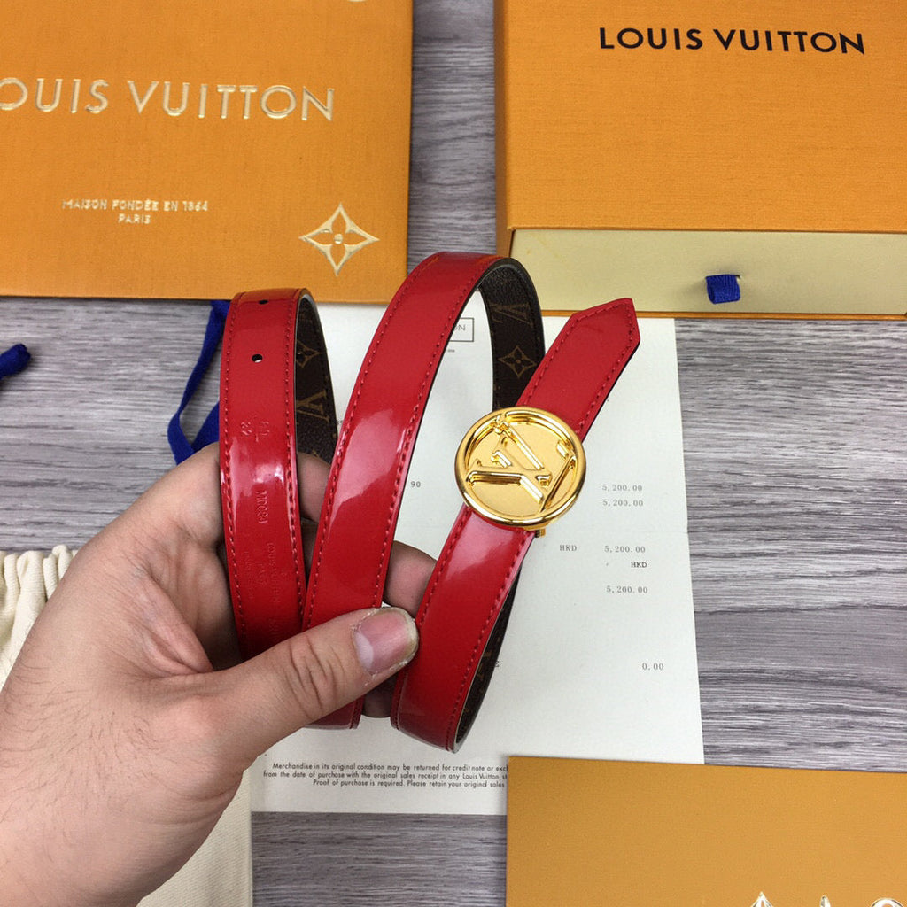 Louis Vuitton Cricle Belt Red