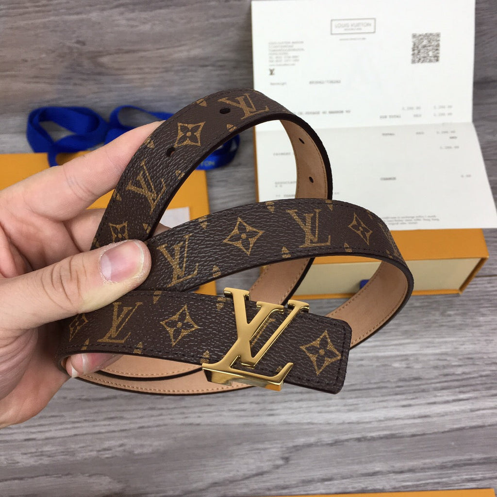 Louis Vuitton LV Initiales Belt Brown