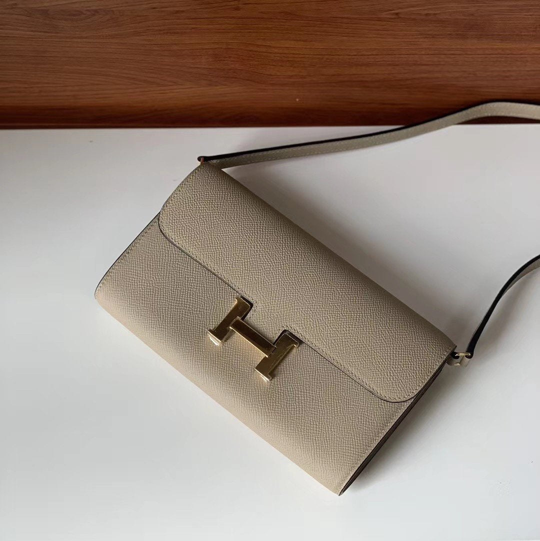 Hermes Constance Togo 21cm Cream