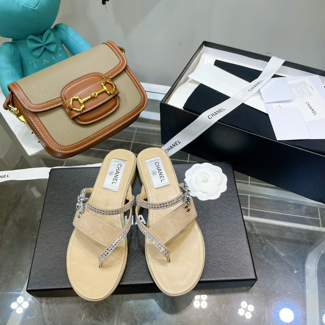 Chanel Sandals Cream