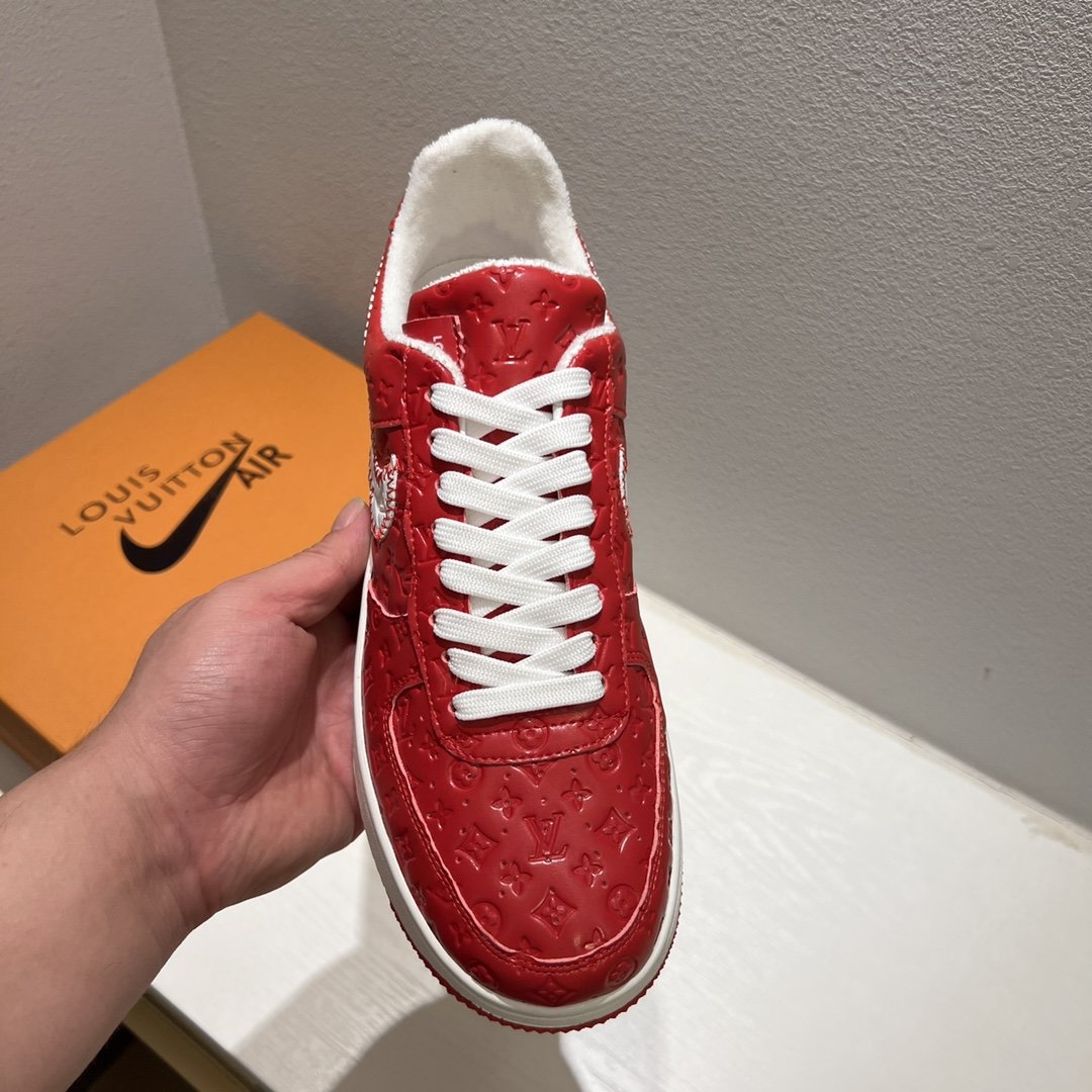 Louis Vuitton x Off-White x Nike Air Force 1 Red