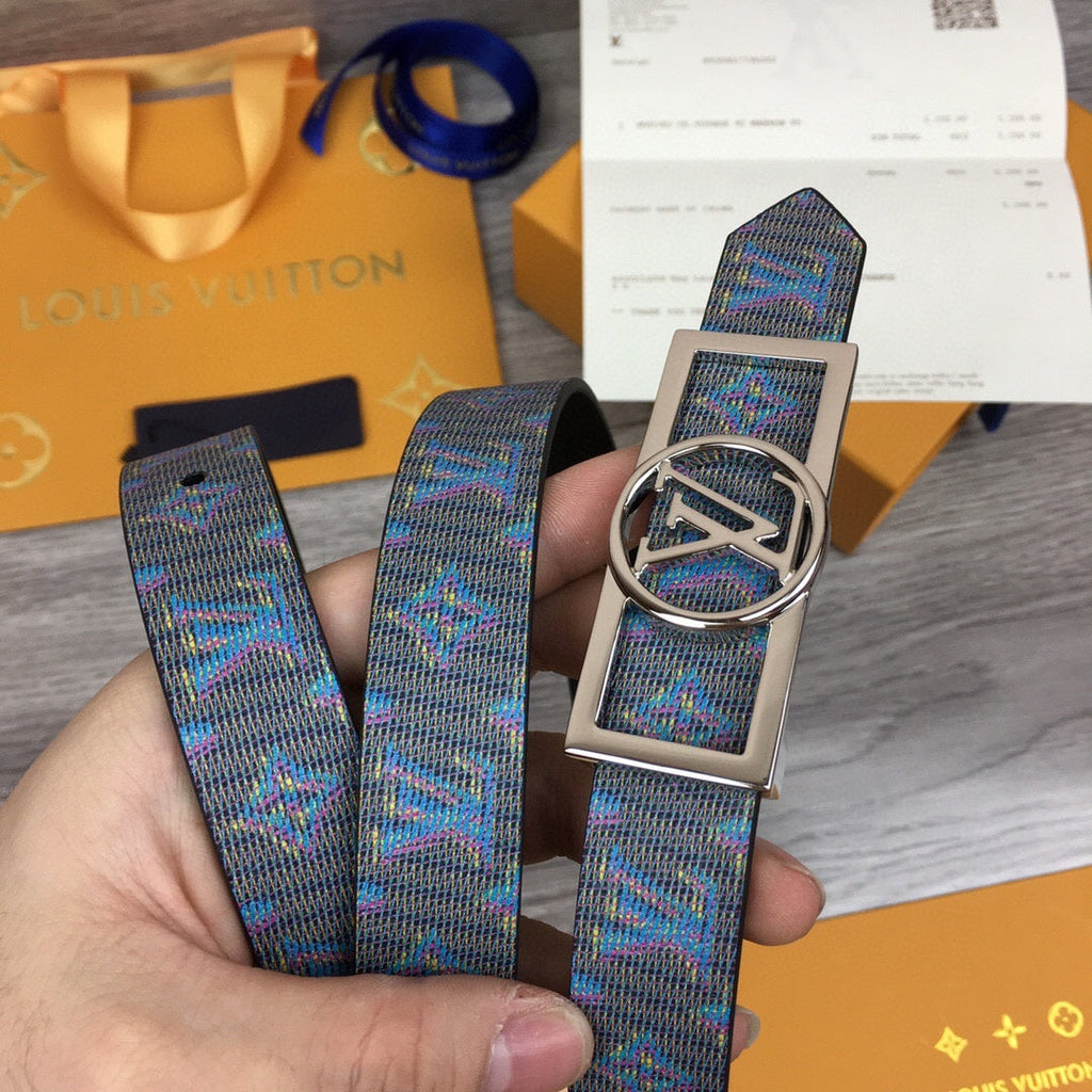 Louis Vuitton Dauphine Belt Blue