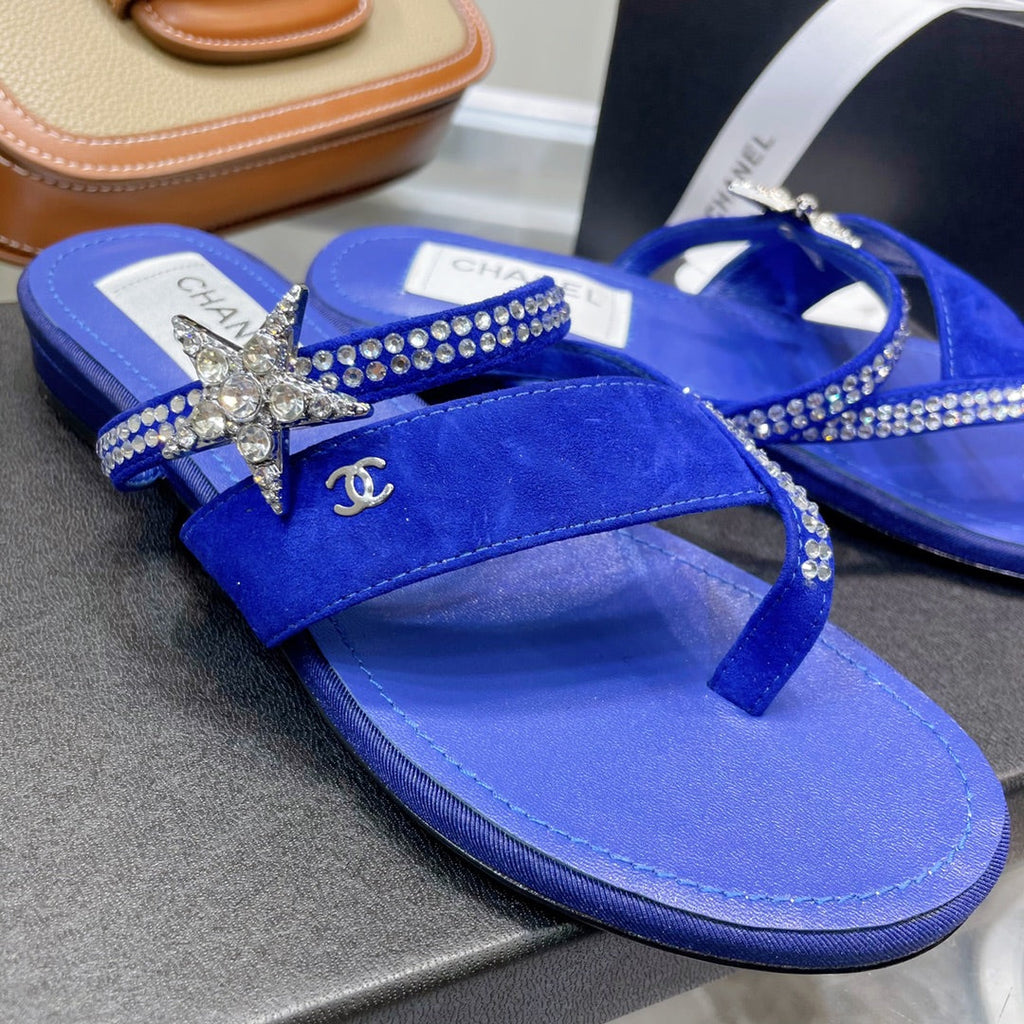 Chanel Sandals Blue