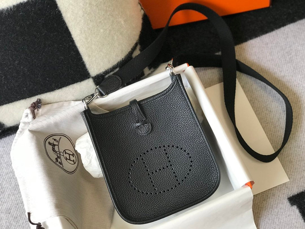 Hermes Handle Bag 17cm Black