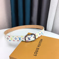 Louis Vuitton Mini Belt White