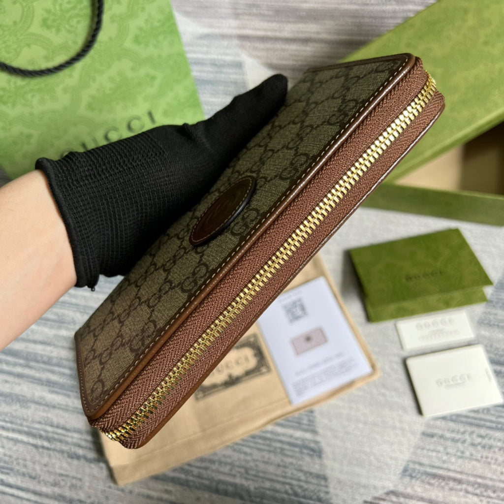 Gucci Ophidia GG Zip Around Wallet 19cm