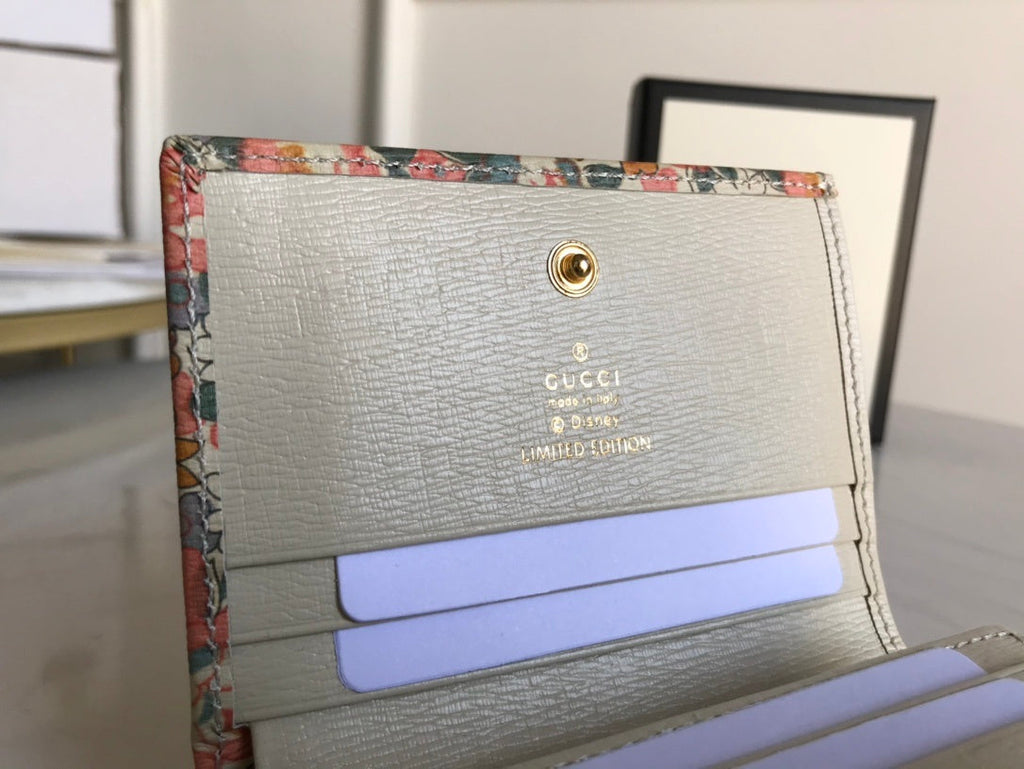 Gucci Horsebit 1955 Flora Card Case Wallet 11cm