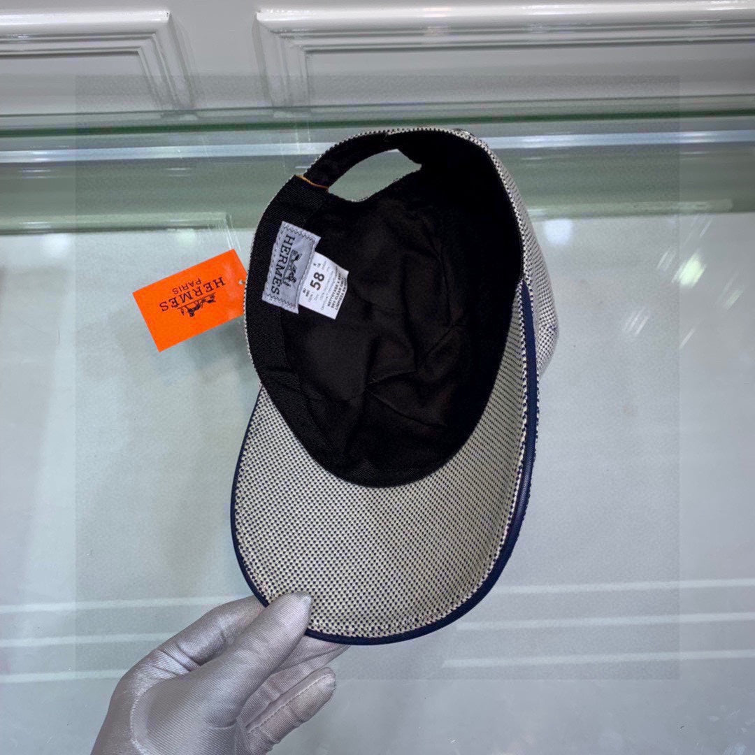 Hermes Davis H Primavera Cap Grey