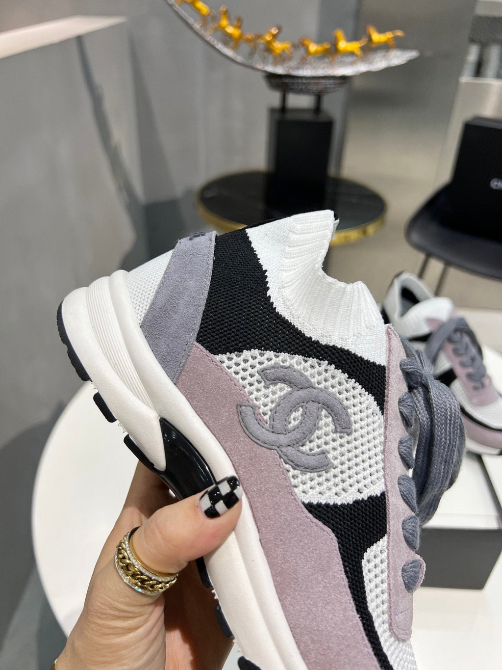 Chanel Trainers Sneakers Purple