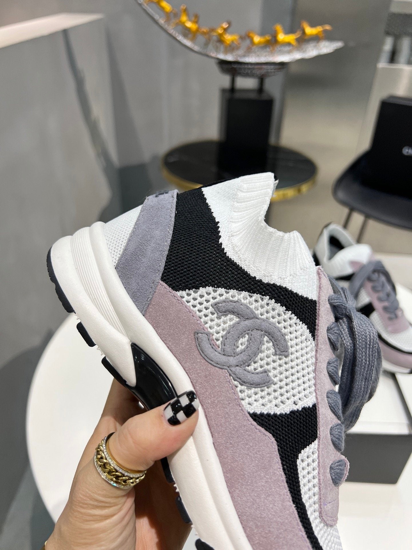 Chanel Trainers Sneakers Purple