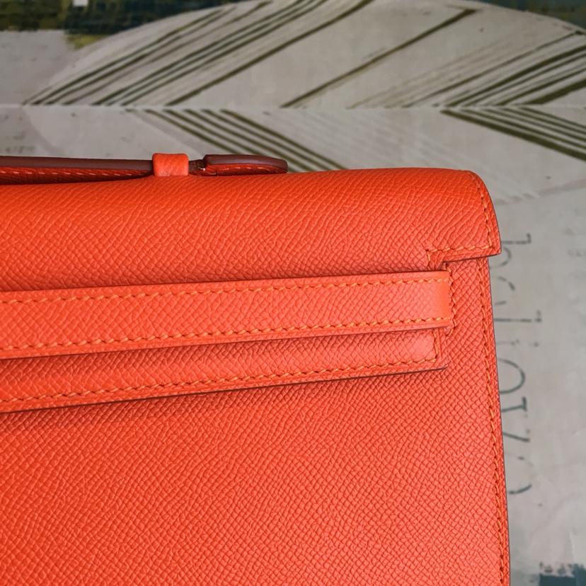 Hermes Kelly Classic Wallet 31cm Orange