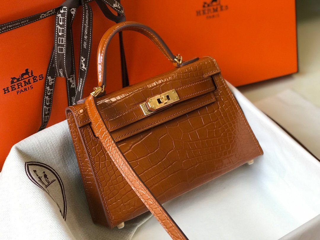 Hermes Kelly 19cm Brown